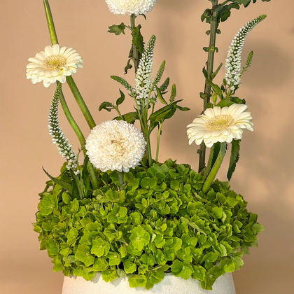 Ivory & Jade Harmony Floral Arrangement