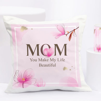 MOM: You Make My Life Beautiful Cushion & Mug Set