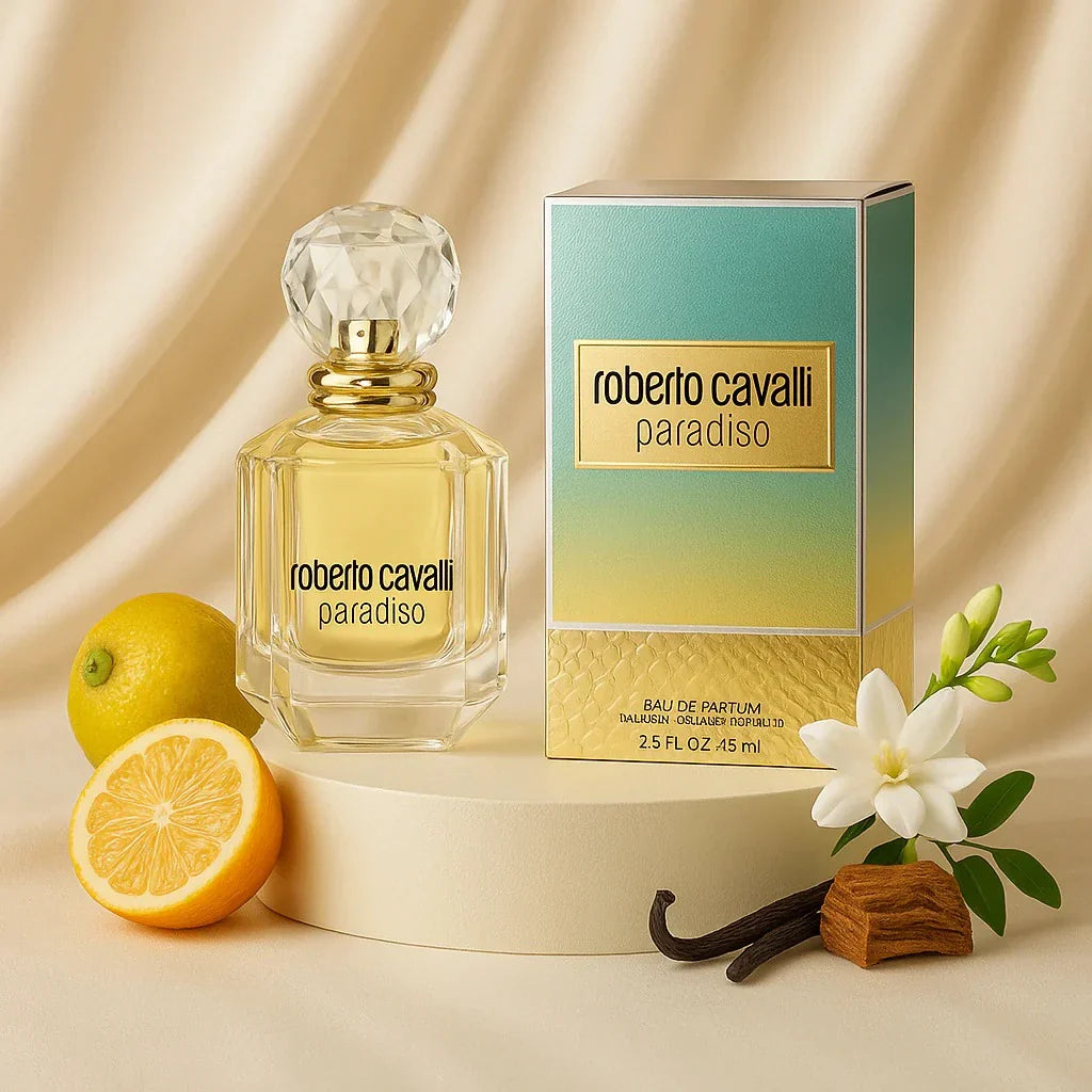 عطر روبيرتو كافالي باراديسو - ماء العطر 75 مل - سيمفونية حمضية فاخرة